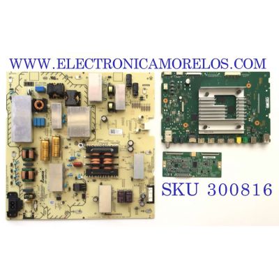 KIT DE TARJETAS PARA TV SONY / MAIN A-5027-308-A / 1-009-724-31 / FUENTE 1-009-802-21 / AP-P412BM / T-CON HV550QUBN5M / 47_6021321 / 1567 / PANEL YSBM075CNG11 / KD-75X80J / KD75X80J